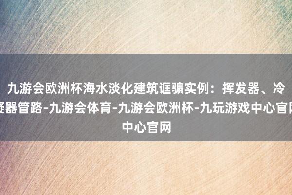 九游会欧洲杯海水淡化建筑诓骗实例：挥发器、冷凝器管路-九游会体育-九游会欧洲杯-九玩游戏中心官网