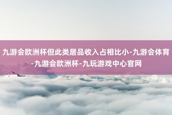 九游会欧洲杯但此类居品收入占相比小-九游会体育-九游会欧洲杯-九玩游戏中心官网