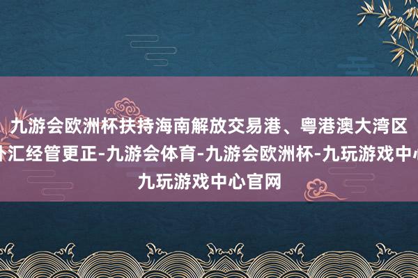 九游会欧洲杯扶持海南解放交易港、粤港澳大湾区开展外汇经管更正-九游会体育-九游会欧洲杯-九玩游戏中心官网