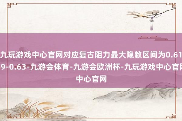九玩游戏中心官网对应复古阻力最大隐敝区间为0.6129-0.63-九游会体育-九游会欧洲杯-九玩游戏中心官网